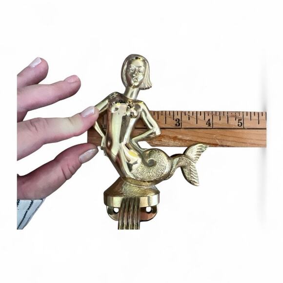 Vtg Hall Mack Mermaid Towel Ring Wall Mount Bathroom Kitsch Hollywood Regency - Picture 5 of 7